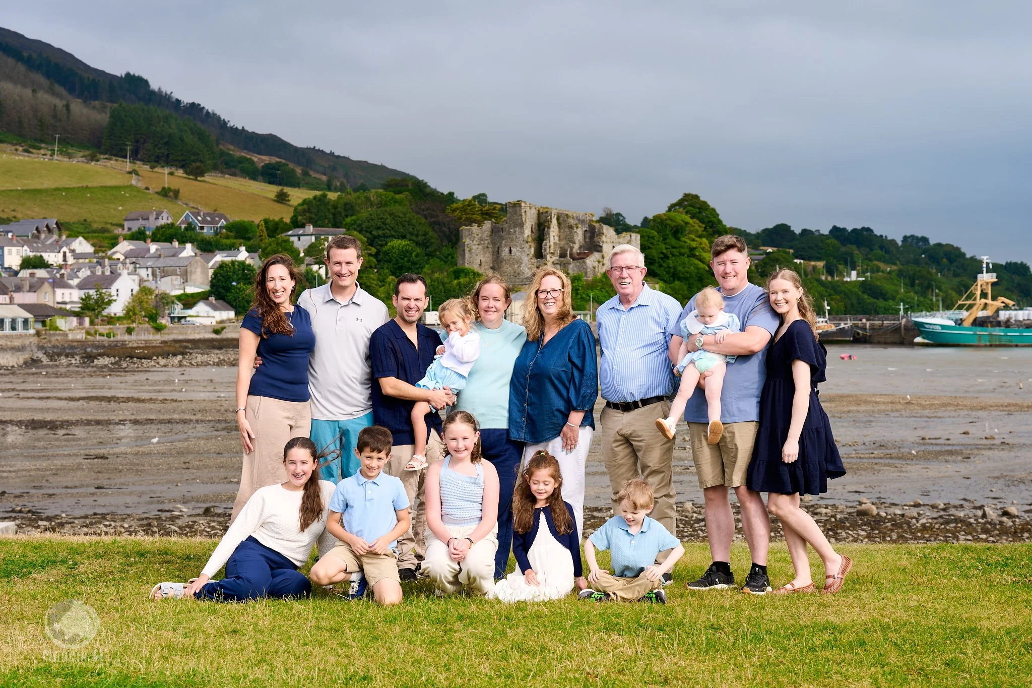 Professional family photography in Carlingford, Co. Louth by Marcin W Photography, Drogheda. Three-generation American family portrait session capturing their unforgettable holiday in Ireland with natural, timeless and vibrant photography.