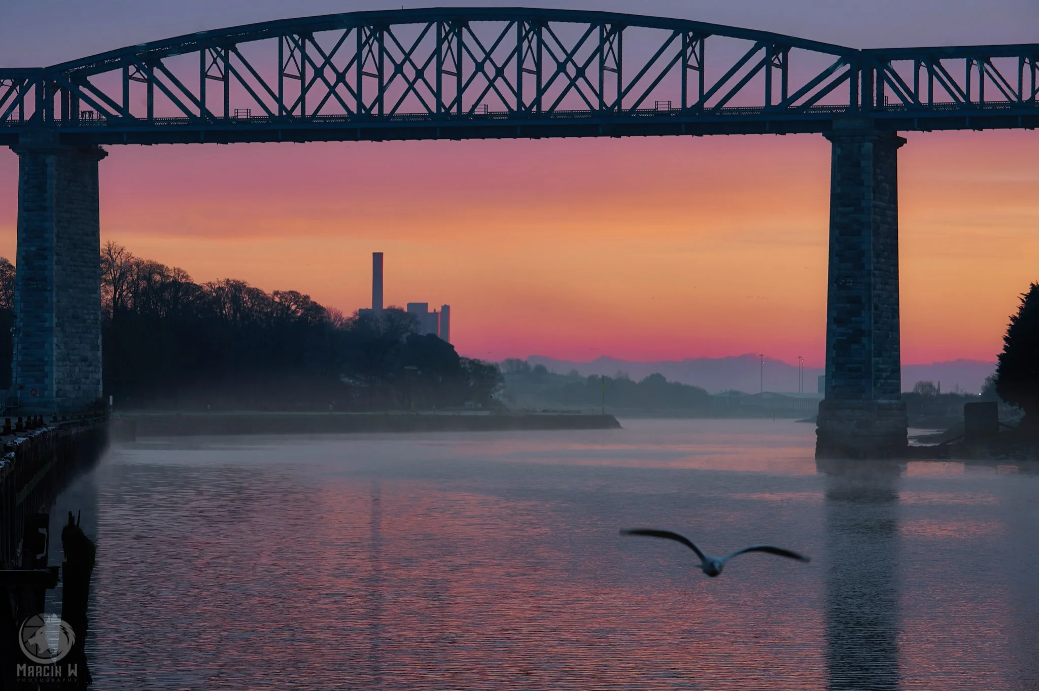 The Boyne Viaduct and Sunrise, Drogheda, Ireland
