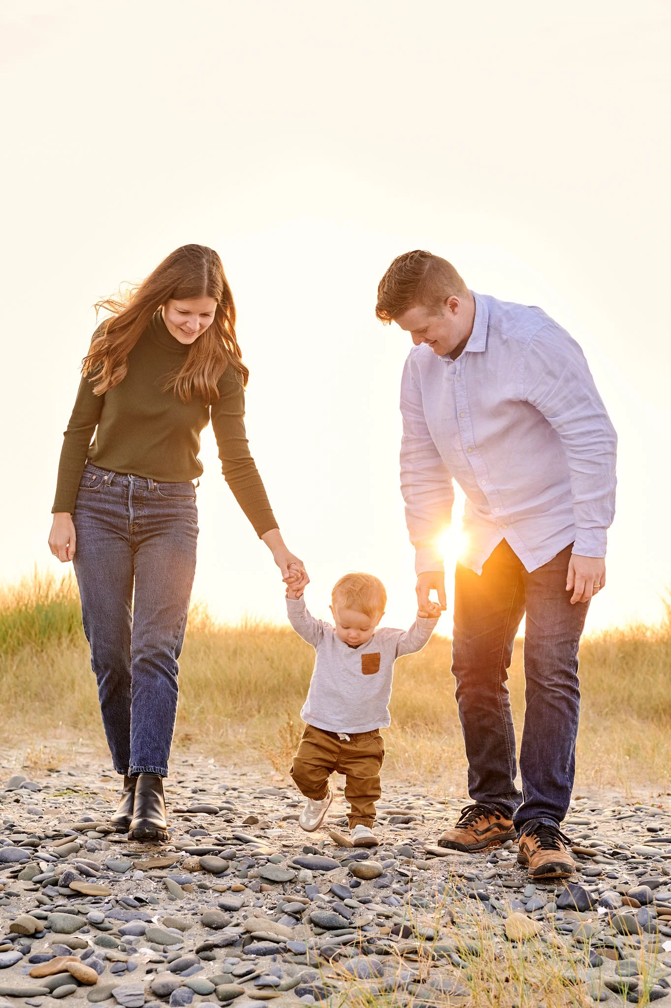 Sunset family portrait session in County Louth
