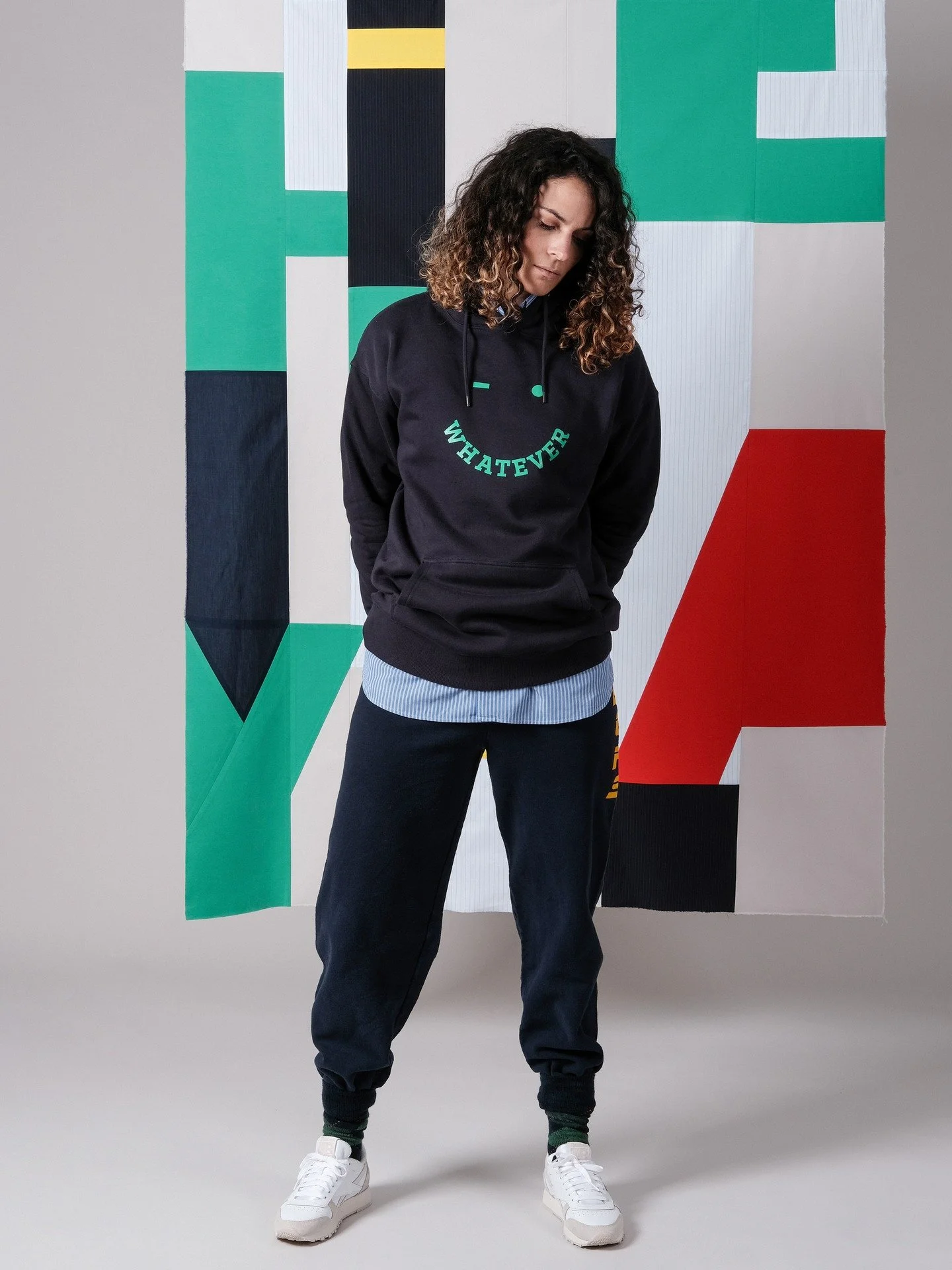 WHATEVER NAVY BOXY HOODIE

A boxy fit unisex hoodie sweatshirt made from 100% organic cotton with a soft handle from farms practicing the highest organic standard.

Printed in Austria with water based certified inks.

NEW CAPSULE AVAILABLE ONLINE NOW