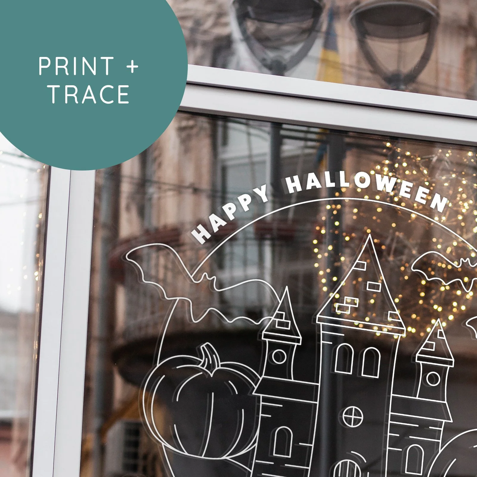 Use our templates to trace Halloween illustrations onto your windows, an easy way to make your house look extra spooky! These designs are on our Etsy shop as well as our Halloween party package -  link in bio 🎃

#halloween #halloweendecor #halloween