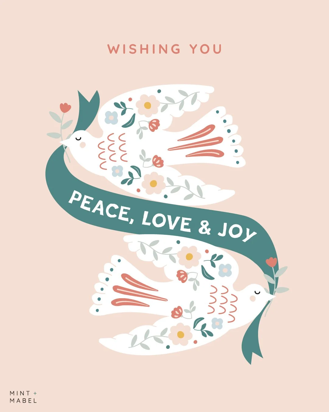 Merry Christmas! Wishing you peace, love &amp; joy 🕊🌸🌟