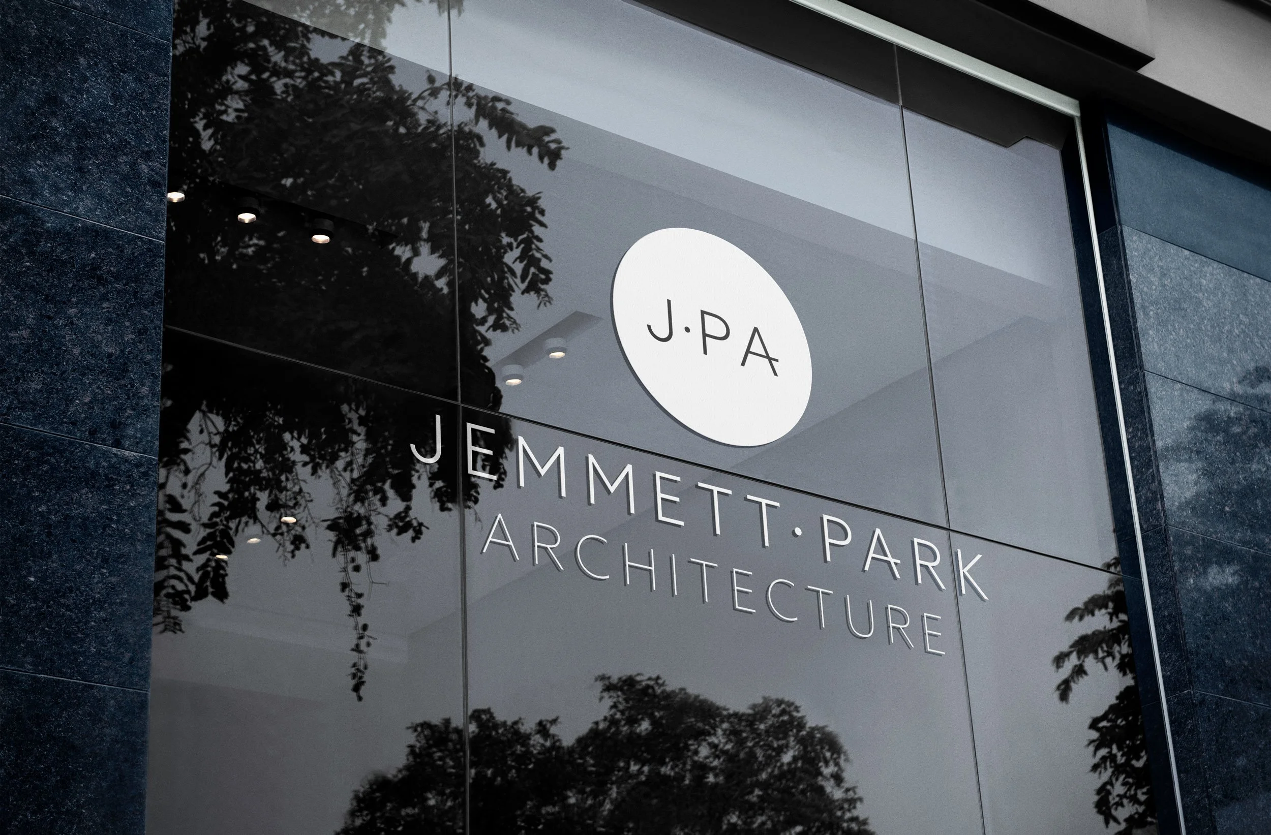 Jemmett Park Architecture window logo