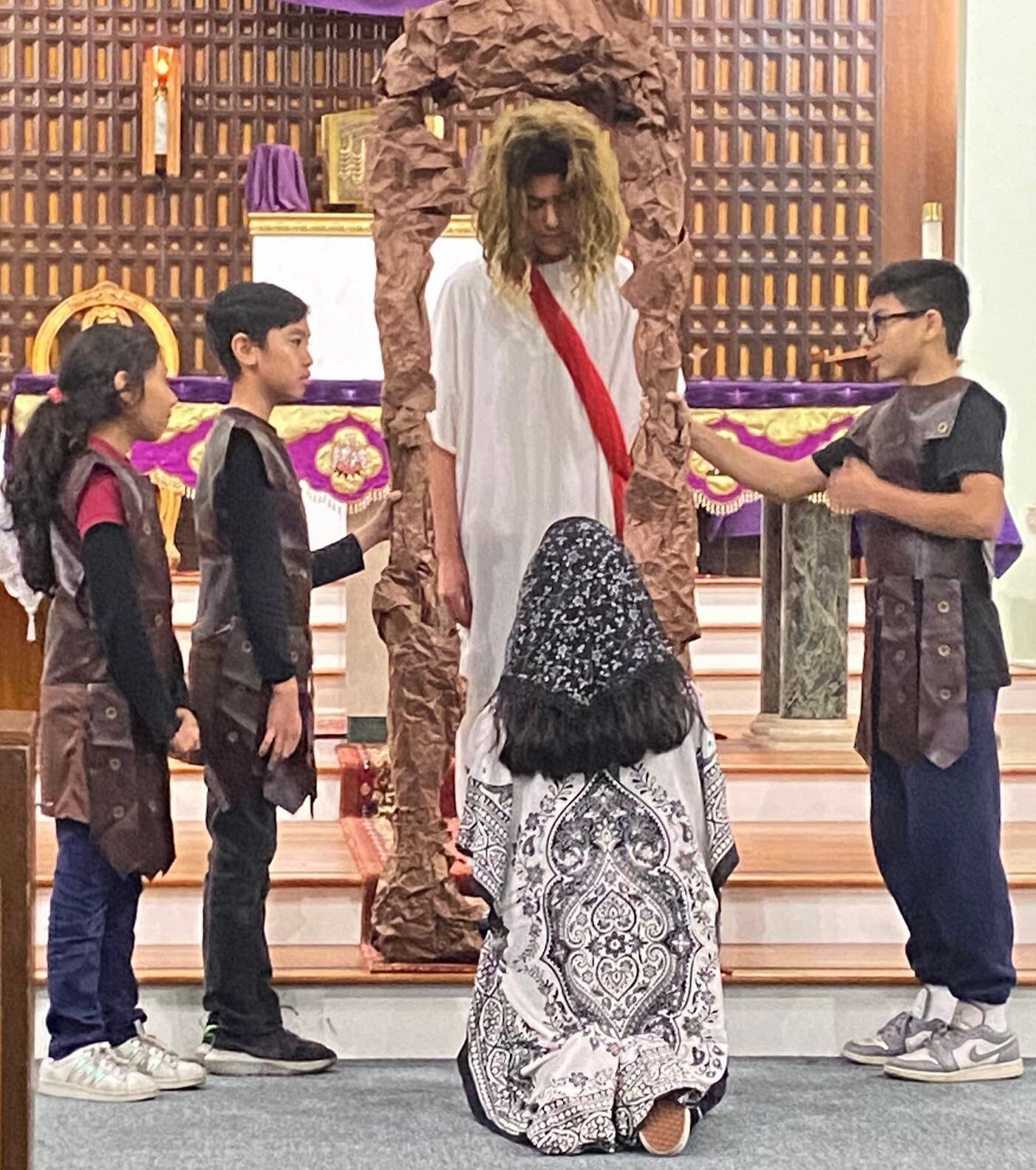 For God so loved the world that he gave his only Son, so that everyone who believes in him might not perish but might have eternal life.
-John 3:16

Thank you Middle School students for a wonderful representation of Jesus&rsquo; journey to Calvary. 
