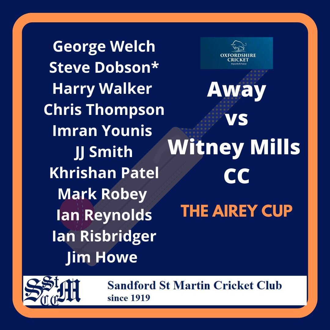 Today is Cup day! The legendary Airey Cup is back and we are trying to avenge yesterdays league defeat against Witney Mills C.C 

#cricket #sandfordstmartin #sandfordcricket #cricketers #cricketclub #playcricket #cherwellcricketleague #oxfordshirecri