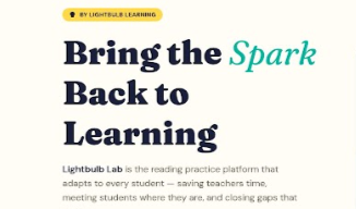 Lightbulb Learning AI Reading Platform