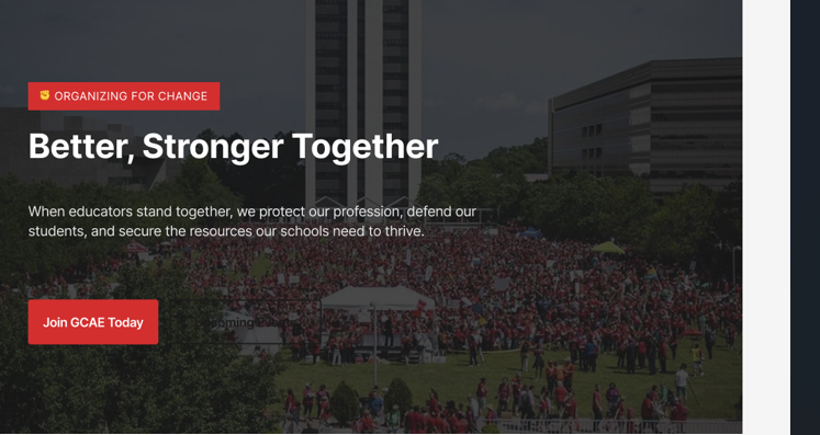 GCAE Landing Page Rewrite
