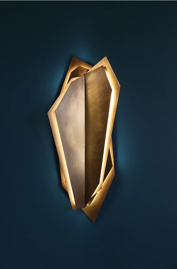 Continuum 900mm Wall Sconce - Aged Brass