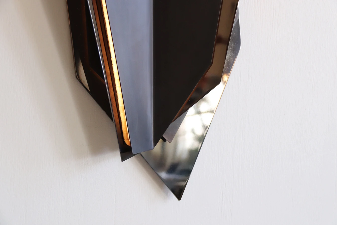 Continuum 900 Wall Sconce - Dark Bronze & Black Chrome