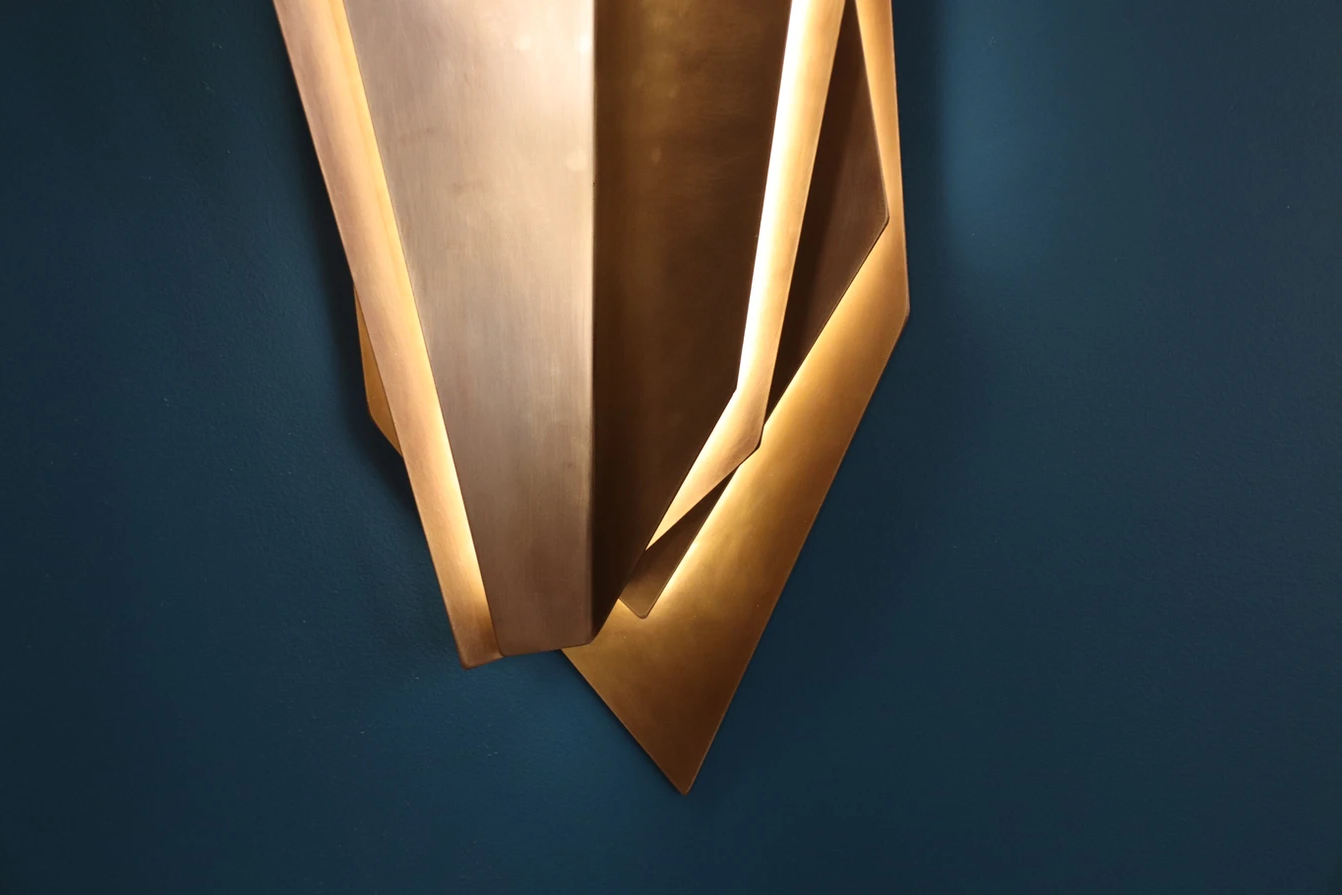 Continuum 900mm Wall Sconce - Aged Brass