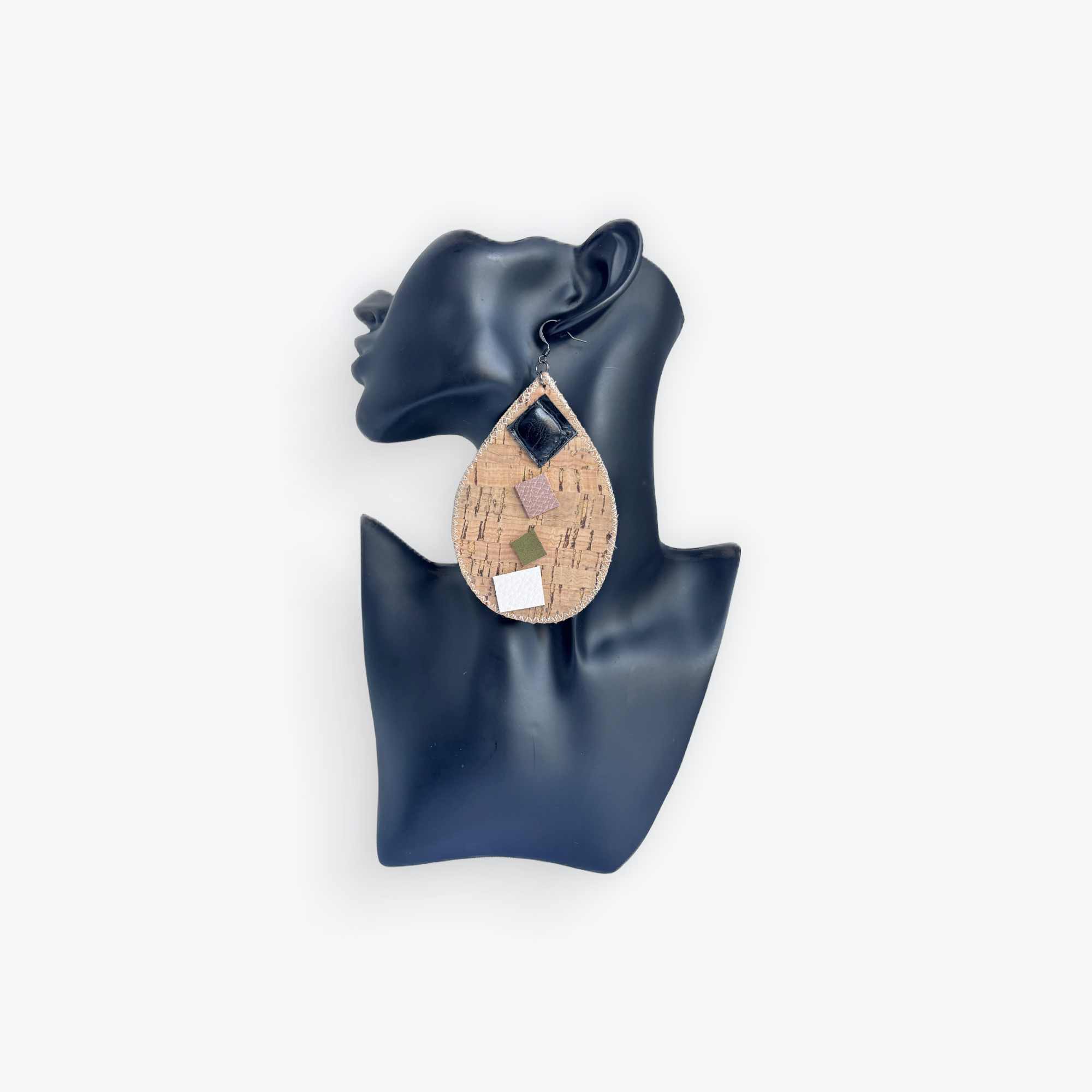 Earth & Elegance Cork Statement Earrings