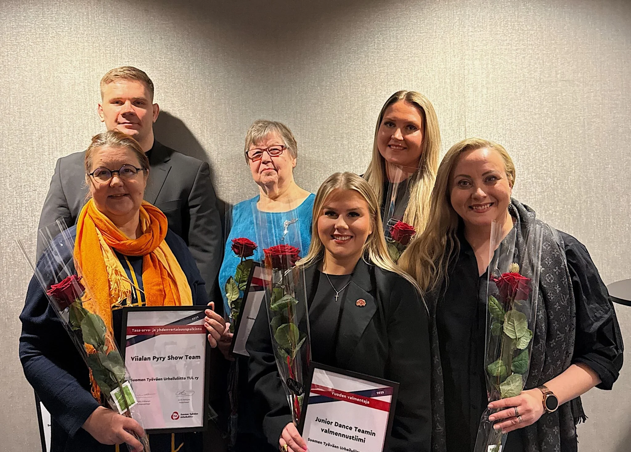 TUL:n Tasa-arvo- ja yhdenvertaisuuspalkinto Viialan Pyry Show Teamille