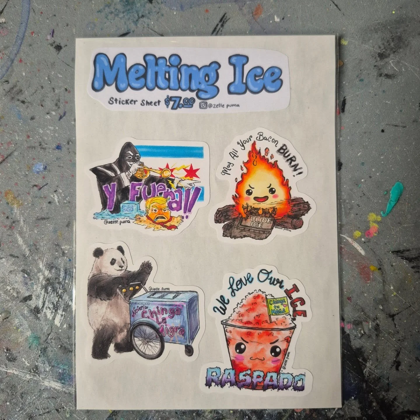 Sticker sheets available on my website.