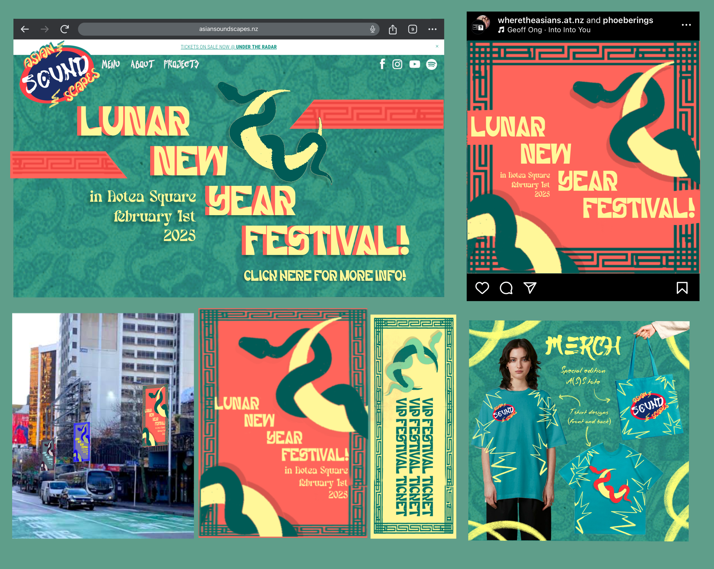 Asian (Sound) Scapes Web Design Mockup