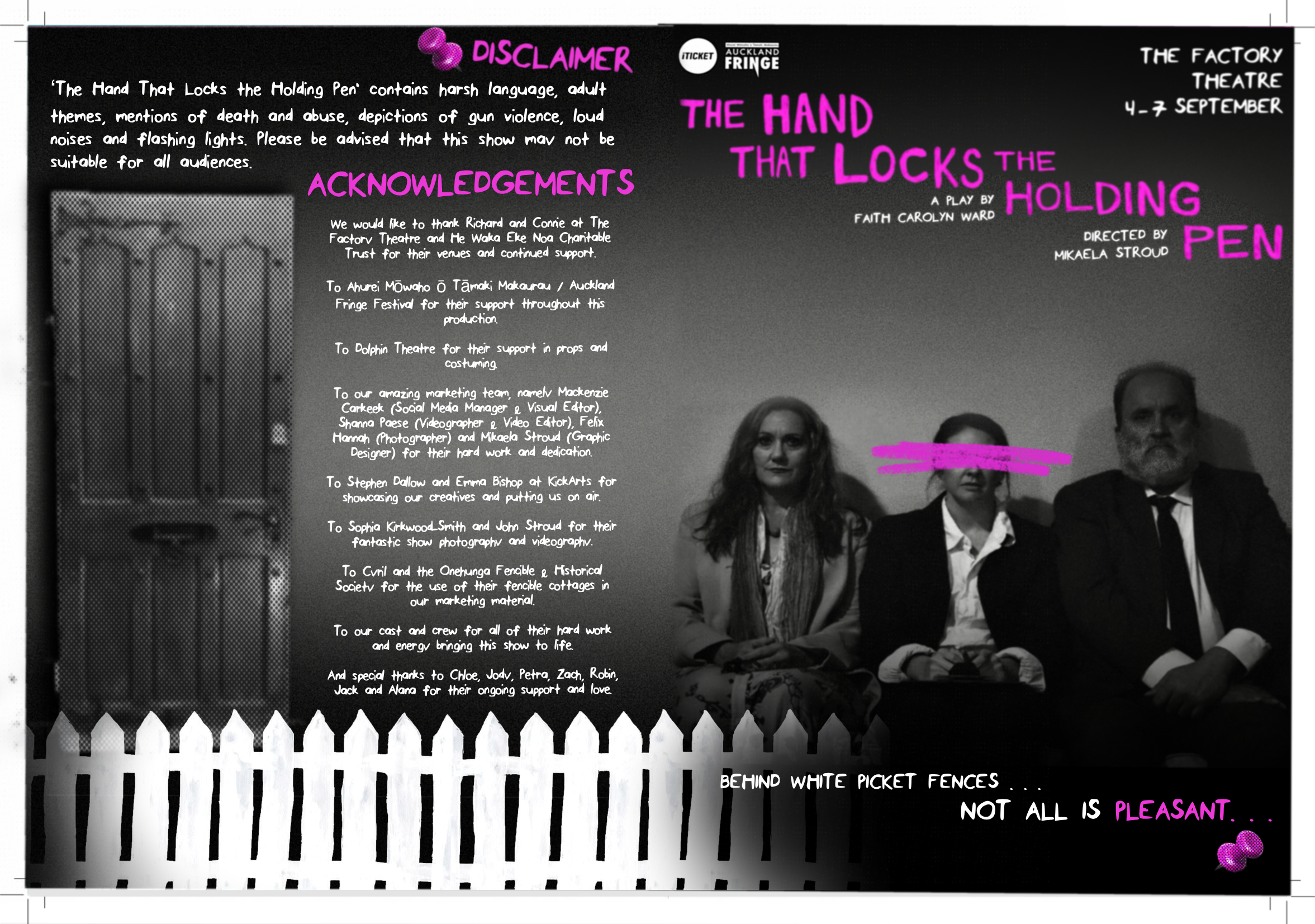 "The Hand that Locks the Holding Pen Program" Design