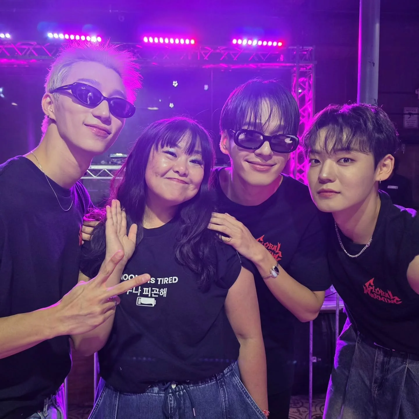 Got to meet @waybetter.global's From20, Hello Gloom, and Kang Yuchan at their Global Warming World Tour. Noona was very tired, but got energized with the performance (not bc they went shirtless, but they're really talented in addition to it lol). The
