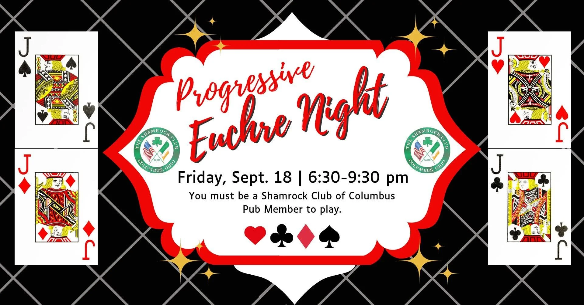 Euchre in the Pub &amp; Queen of Hearts 