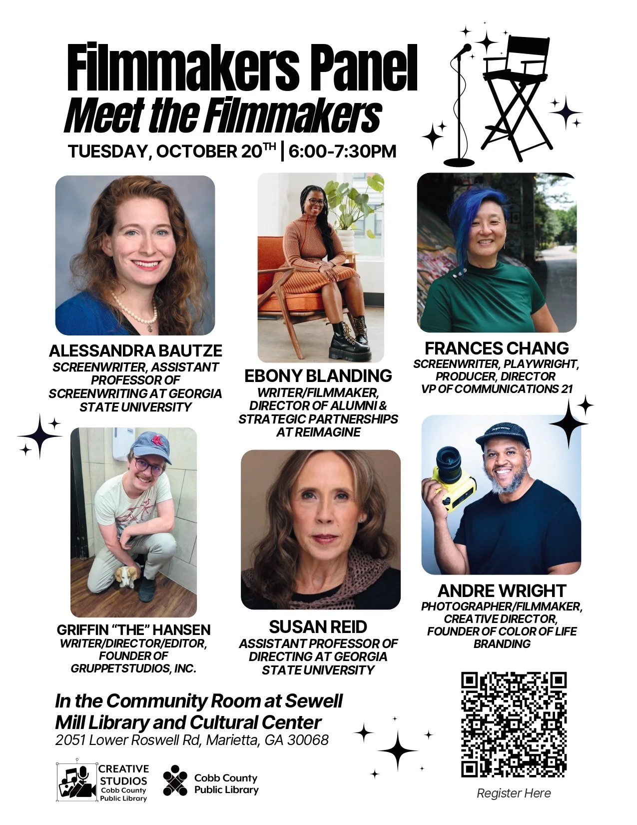 Filmmakers Panel at Sewell Mill Library