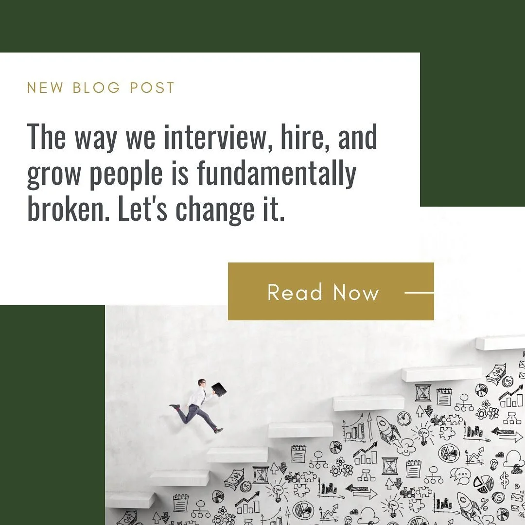 The current approach to interviewing, hiring, and career growth is radically broken.

The solution is to fundamentally change the playbook for hiring, retaining, and accelerating talent. 

At Reframe the Interview, we specialize in crafting an indivi