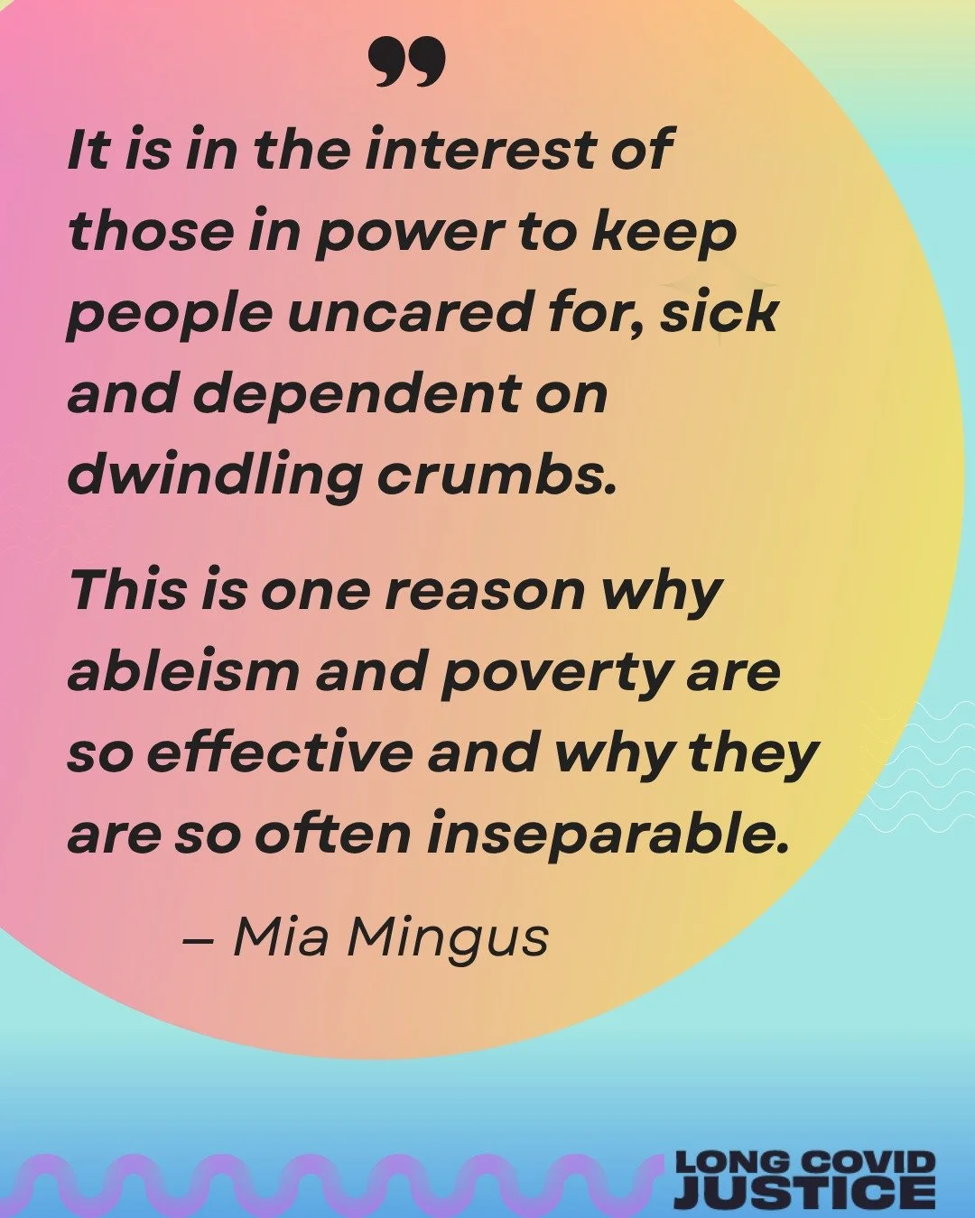 When public health systems fail us, it&rsquo;s up to us to create the resources we need. Long COVID Justice exists to fight for the support, resources, and justice that our communities deserve. 

✨ If you&rsquo;ve found our work helpful this year, to