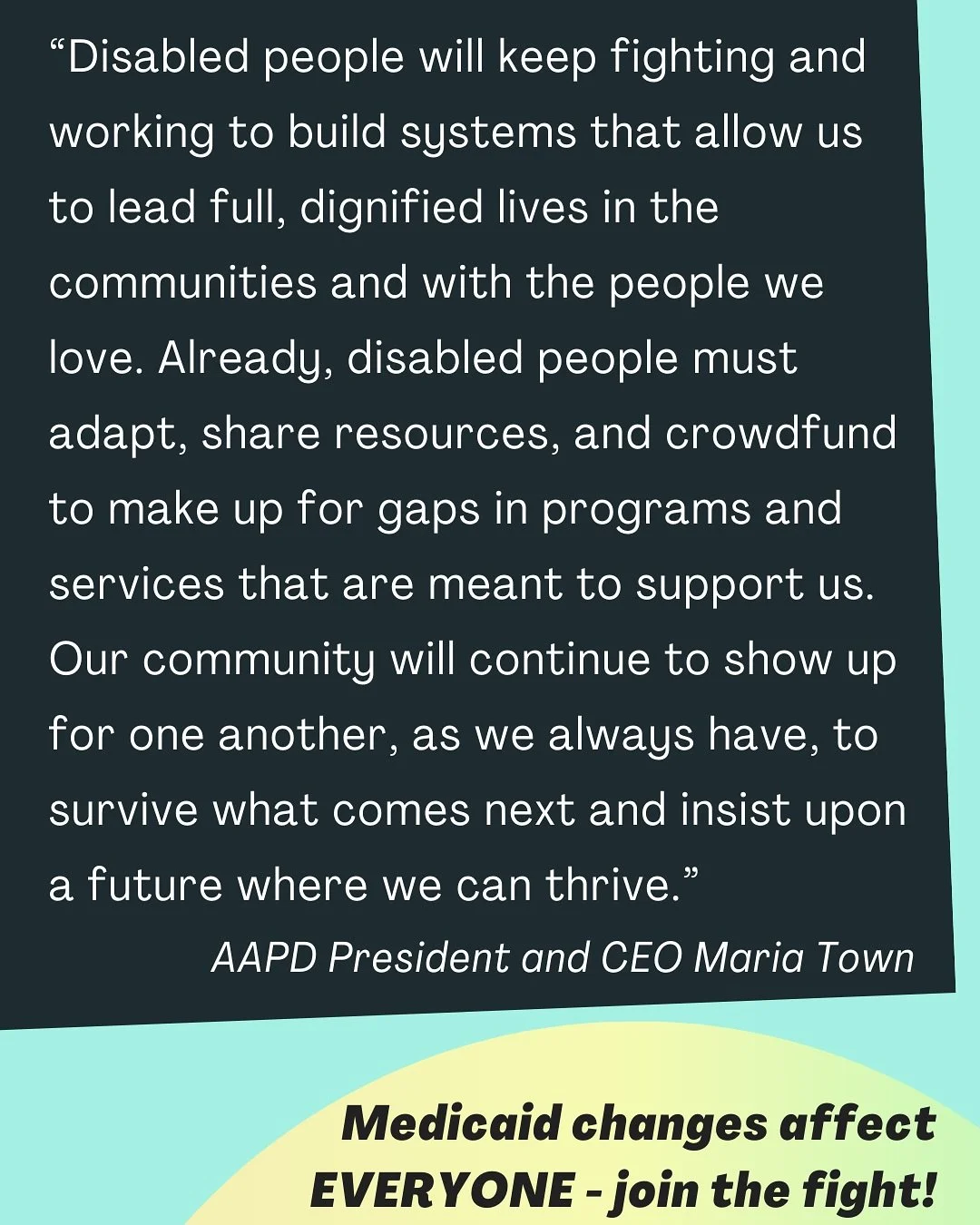One of our biggest battles in 2026 will be the fight for Medicaid in the U.S. Whether or not you&rsquo;re personally using Medicaid right now, this is an issue that will affect all of us. As always, our struggles are connected and we&rsquo;ll fight t