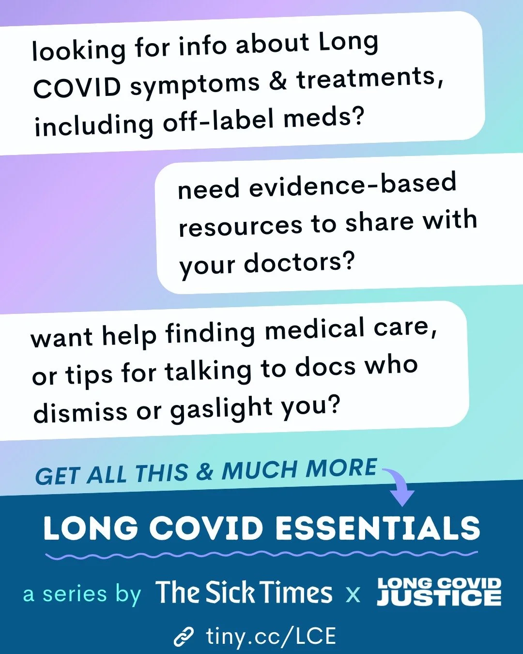 Now more than ever, we need evidence-based health information that we can trust. 

Are you looking for info about Long COVID symptoms &amp; treatments, including off-label meds? 

Need evidence-based resources to share with your doctors?

Want help f