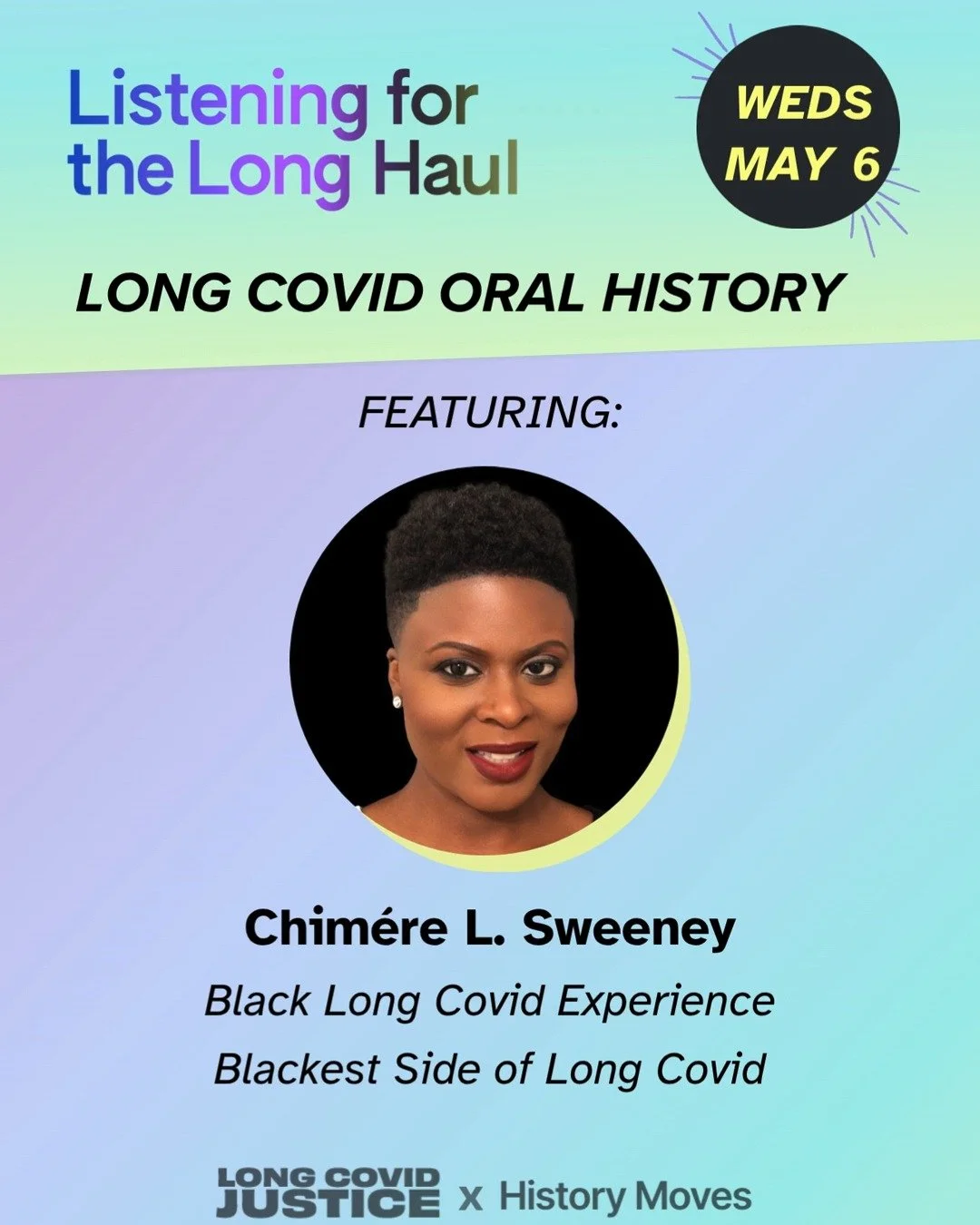 ICYMI: Today&rsquo;s the launch for our new Long COVID oral history &amp; storytelling website! Join us to hear from project participants and organizers, and learn about our process for creating a grassroots, people&rsquo;s history of Long COVID that