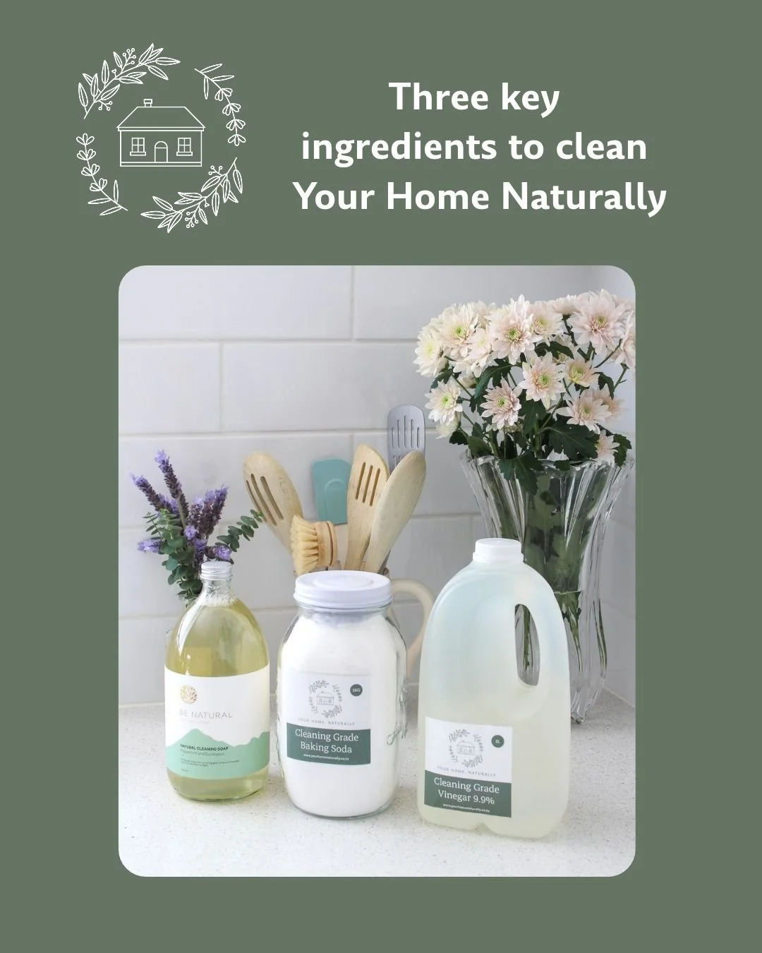 Three ingredients. That's all you need to start cleaning naturally. 🌿

When I first made the switch to natural cleaning, I thought I'd need a cupboard full of products. I didn't. Once you understand how these three ingredients work, you've got the b
