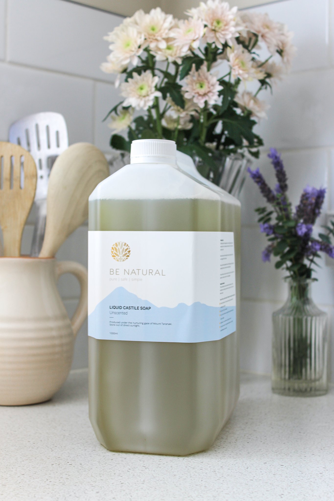 Unscented Castile Soap | Be Natural Soap 5L | Non-Toxic Cleaning |