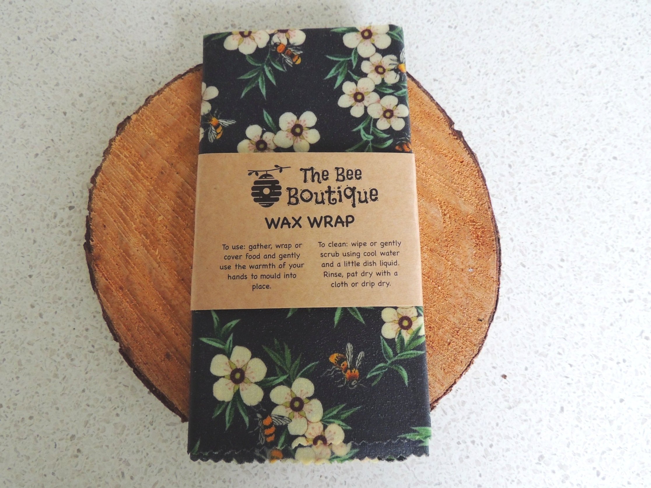 Beeswax Wraps | Flowers | Natural Wrap |