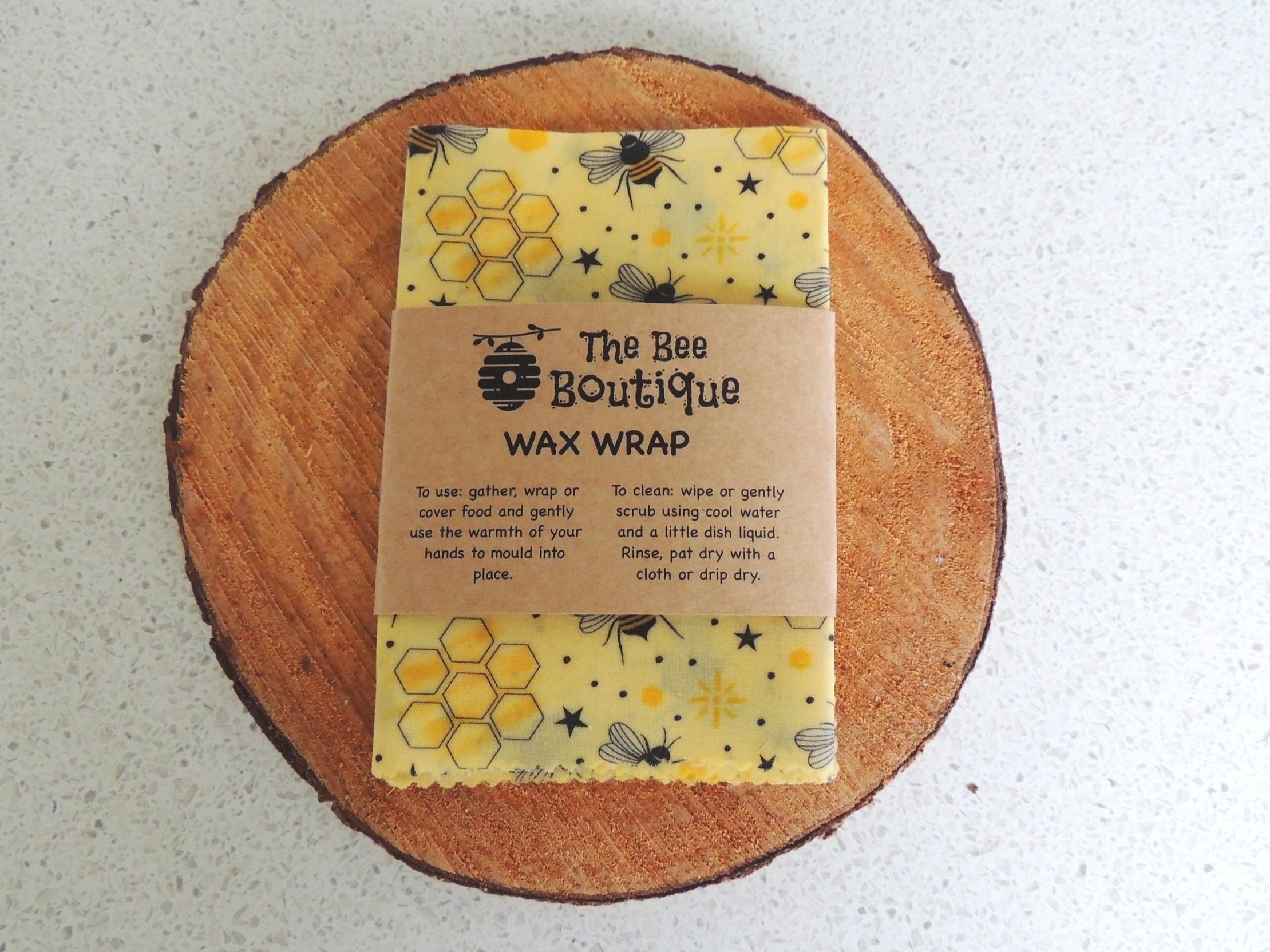 Beeswax Wraps | Yellow | Medium |