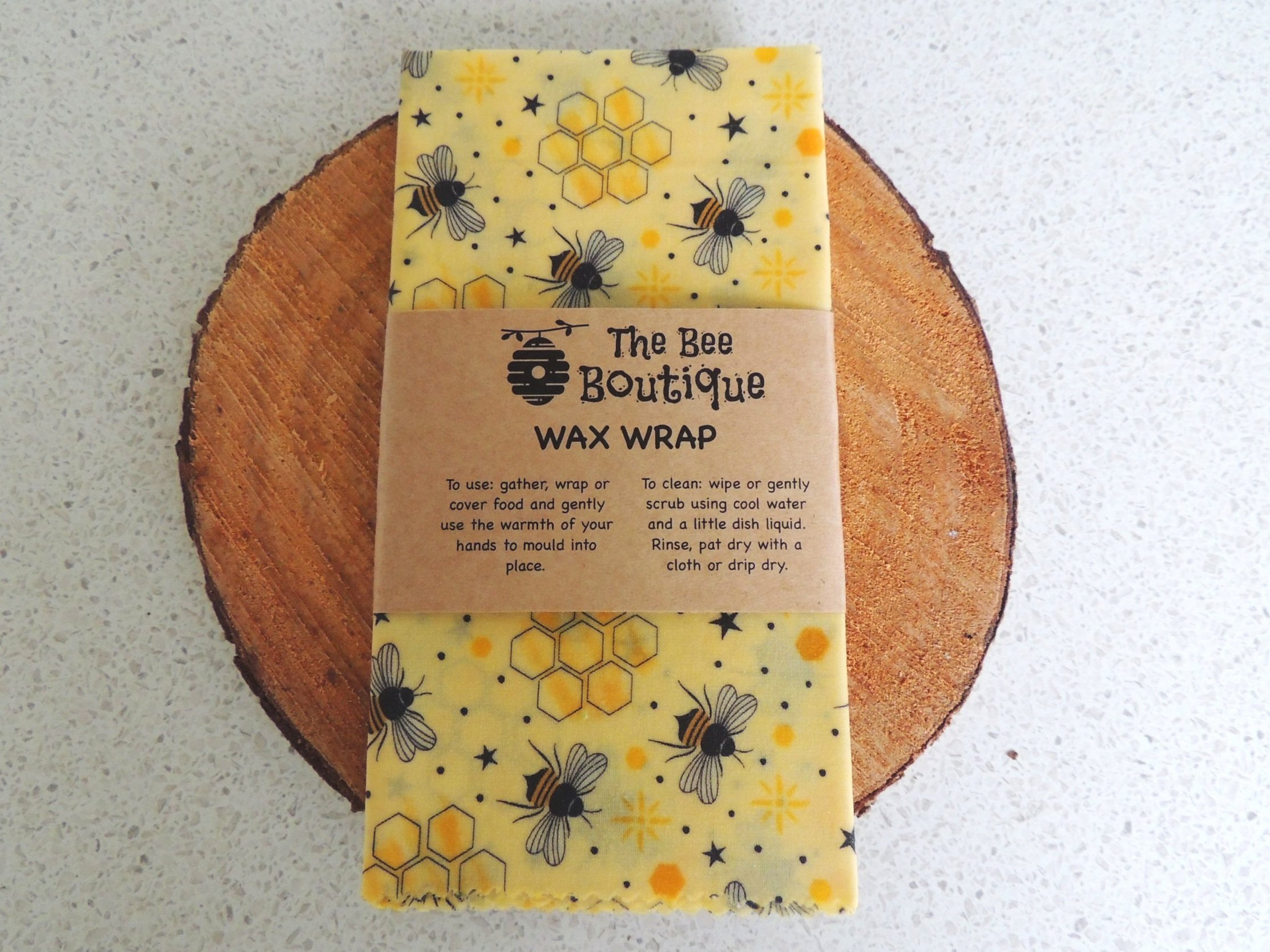 Beeswax Wraps | Yellow | Natural Wraps |
