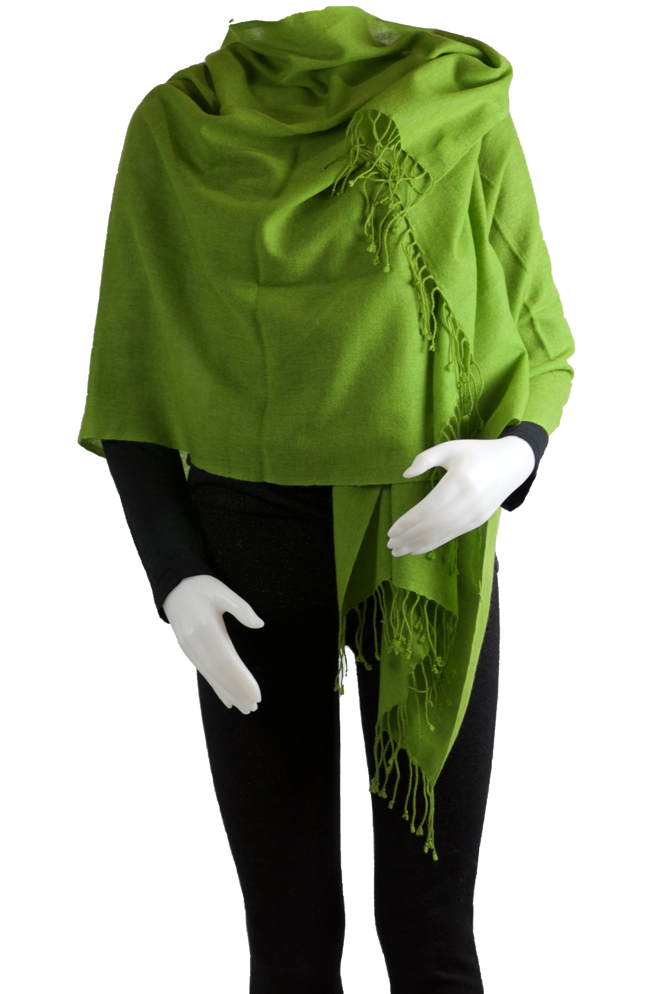 Greenery  Cashmere Shawl Scarf Wrap