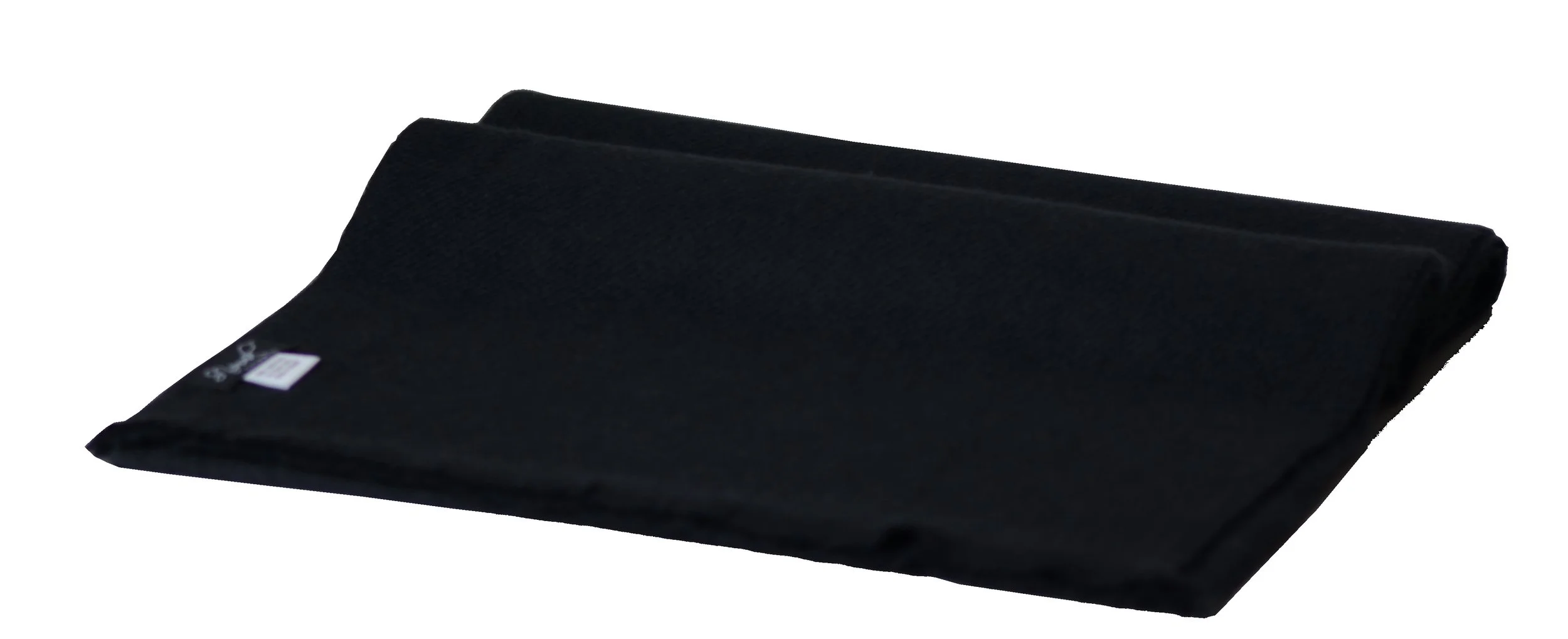 CBlack Pure Cashmere Coat Scarf Slightly Felted and Narrow- Unisex - Landscape