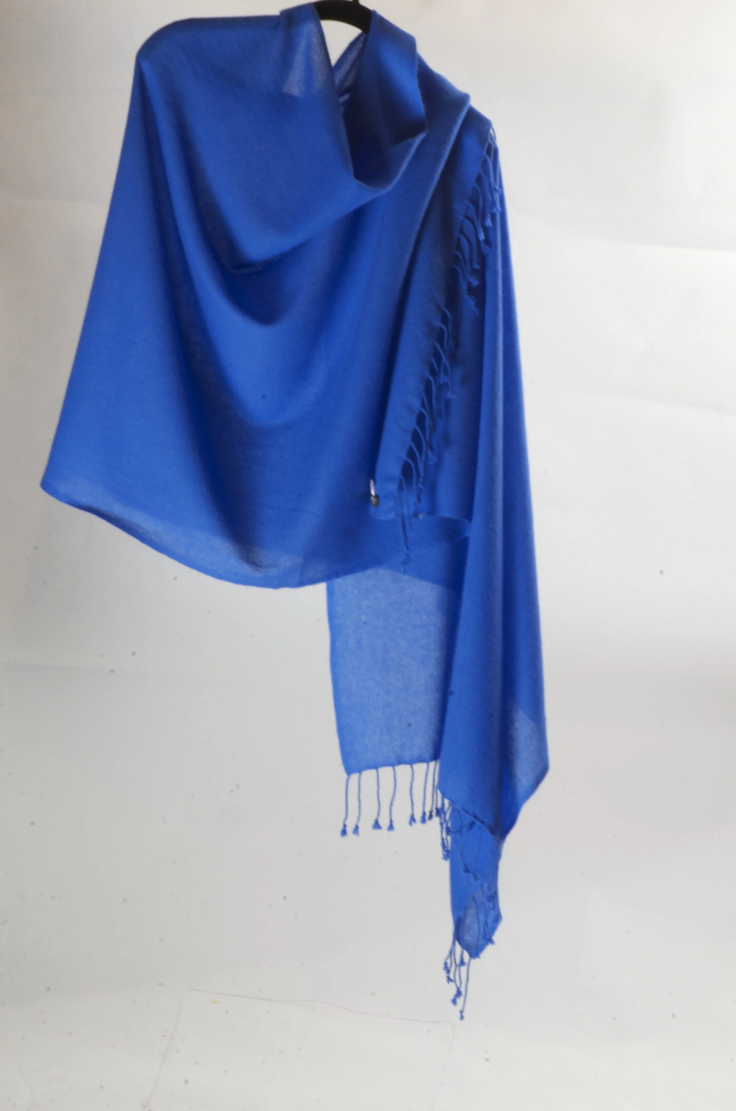 Ultramarine  Blue Cashmere Shawl Scarf Wrap Pashmina