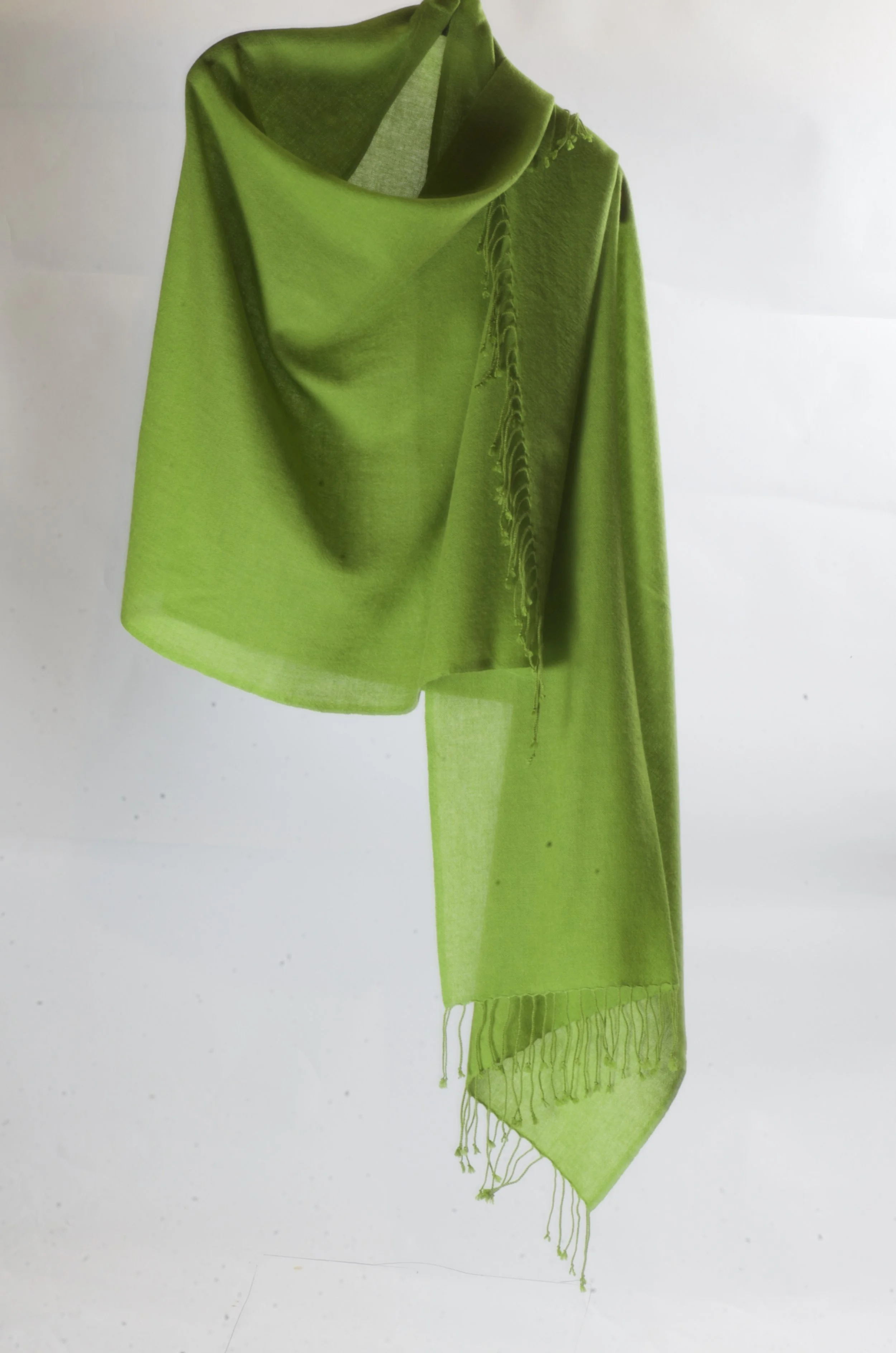 Greenery  Cashmere Shawl Scarf Wrap - Landscape