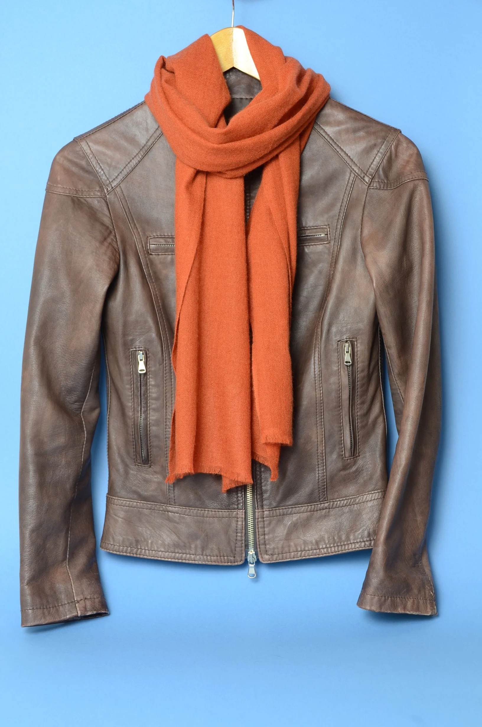 Potters Clay Pure Cashmere Travel Neck Scarf Small and Light -Unisex - Landscape