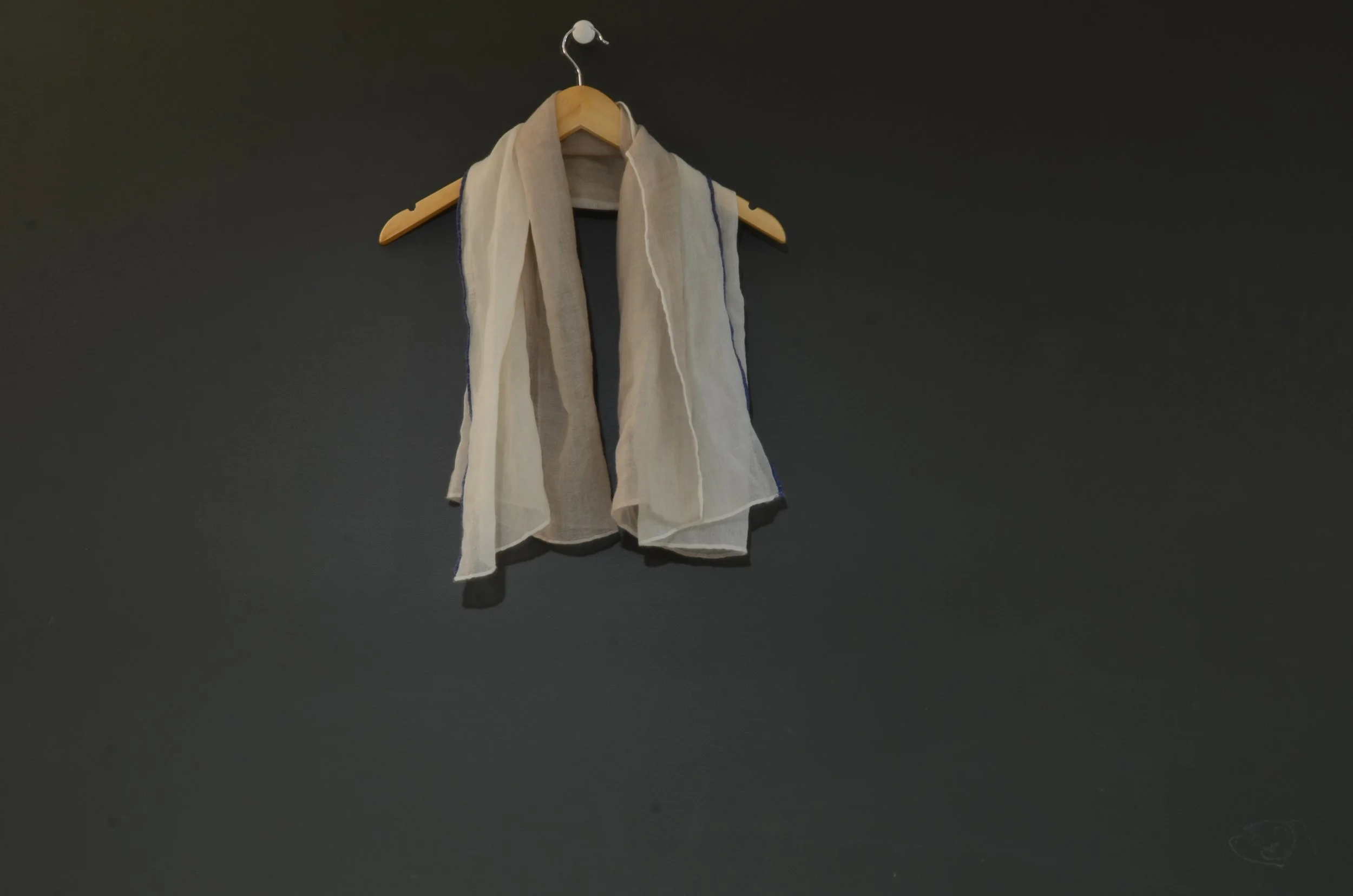 Rolled Hem Water Pashmina - Landscape