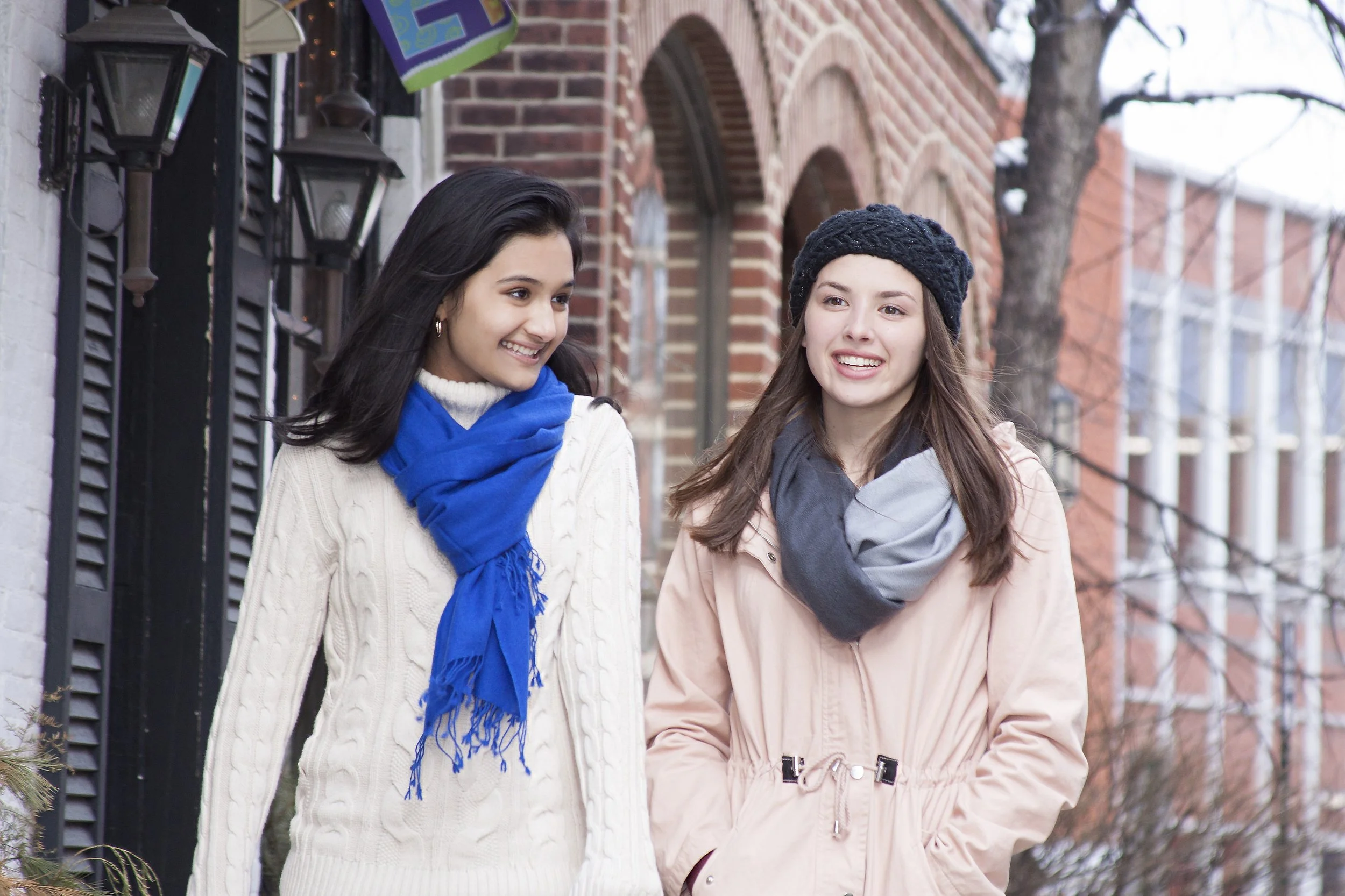 Imperial Blue  Cashmere Shawl Scarf Wrap - Landscape