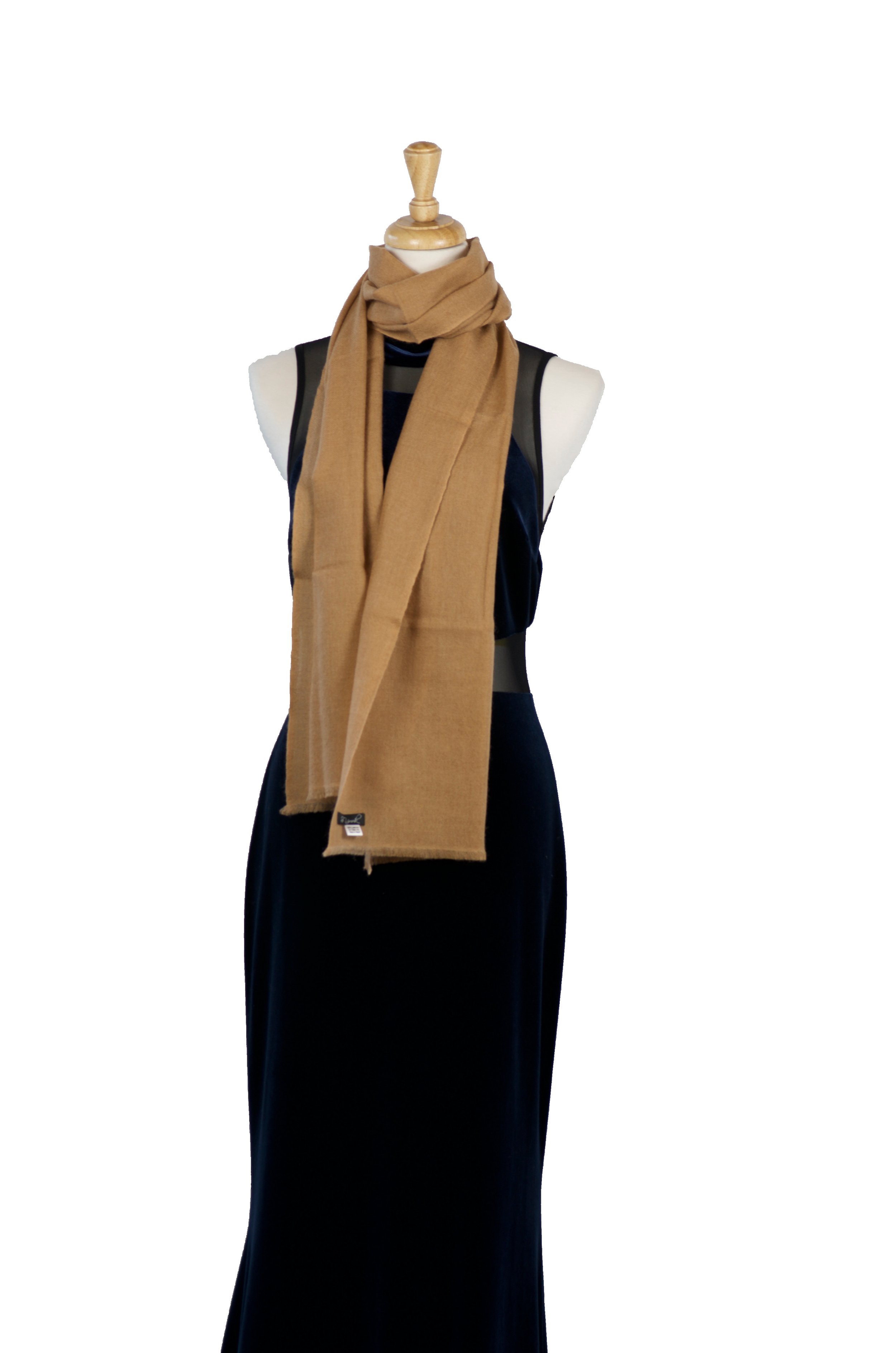 Pure Cashmere Scarf in Beige.jpg