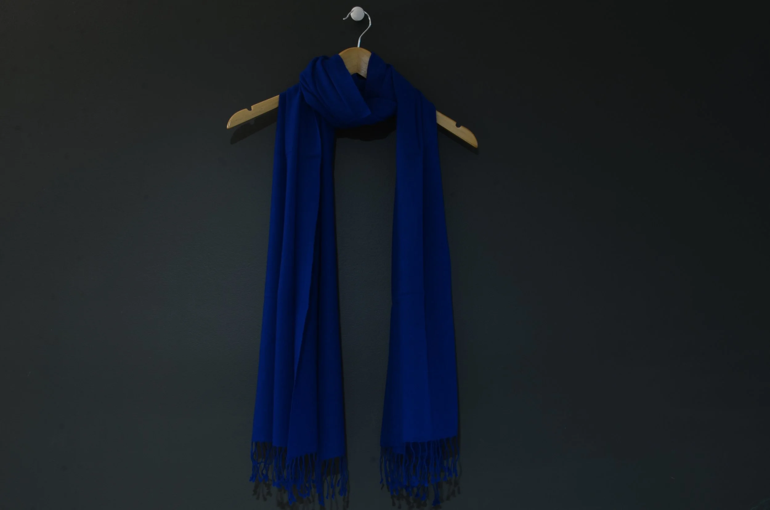 Imperial Blue  Cashmere Shawl Scarf Wrap