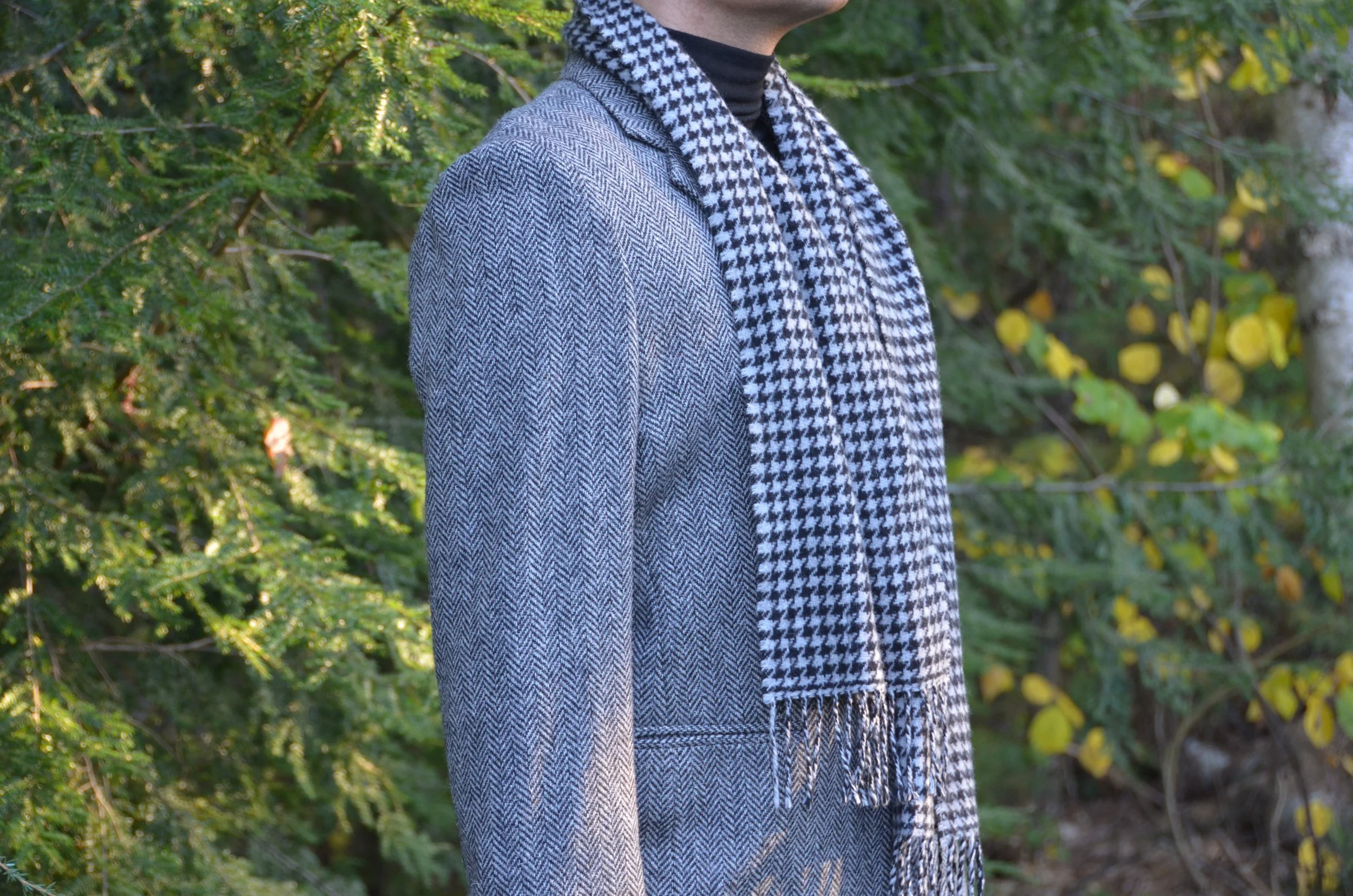 Black and White checks - Portrait