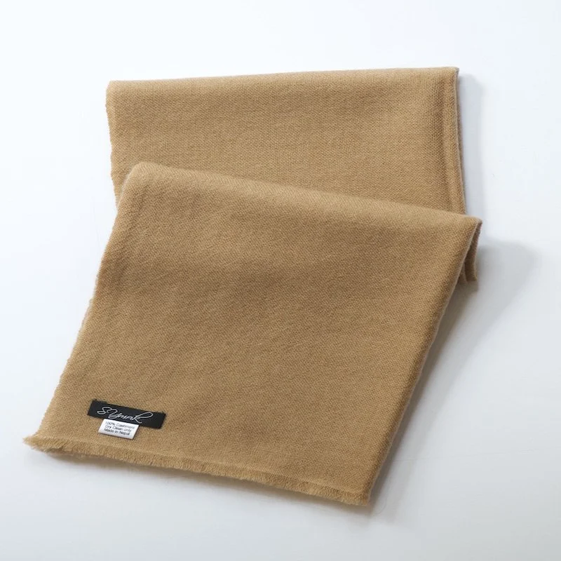 Beige Travel Neck Scarf for Men and Women