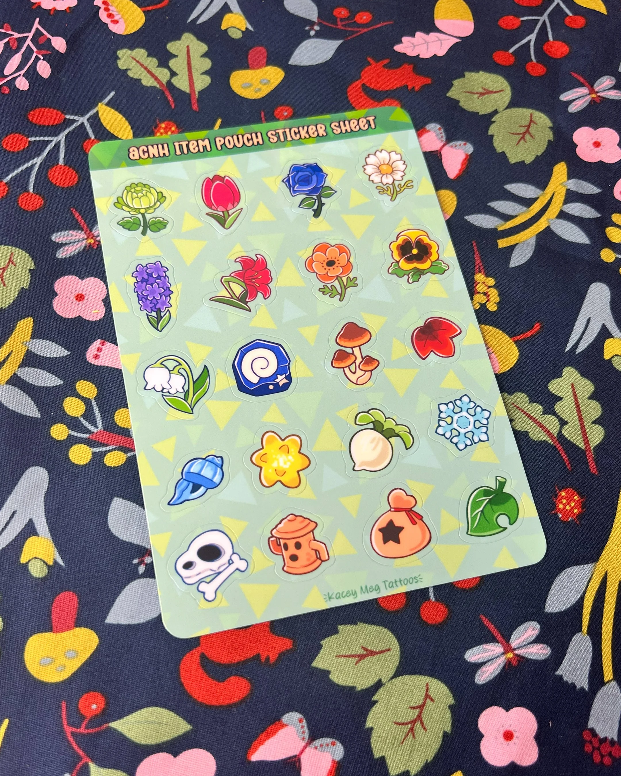 ACNH Item Pouch Small Sticker Sheet