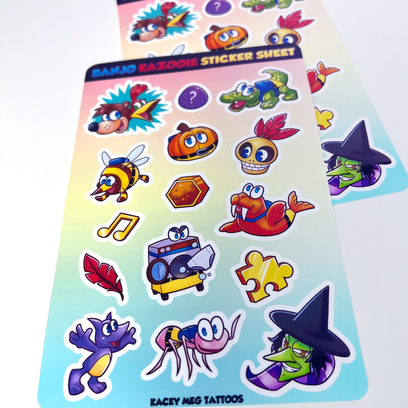 Banjo-Kazooie Sticker Sheet