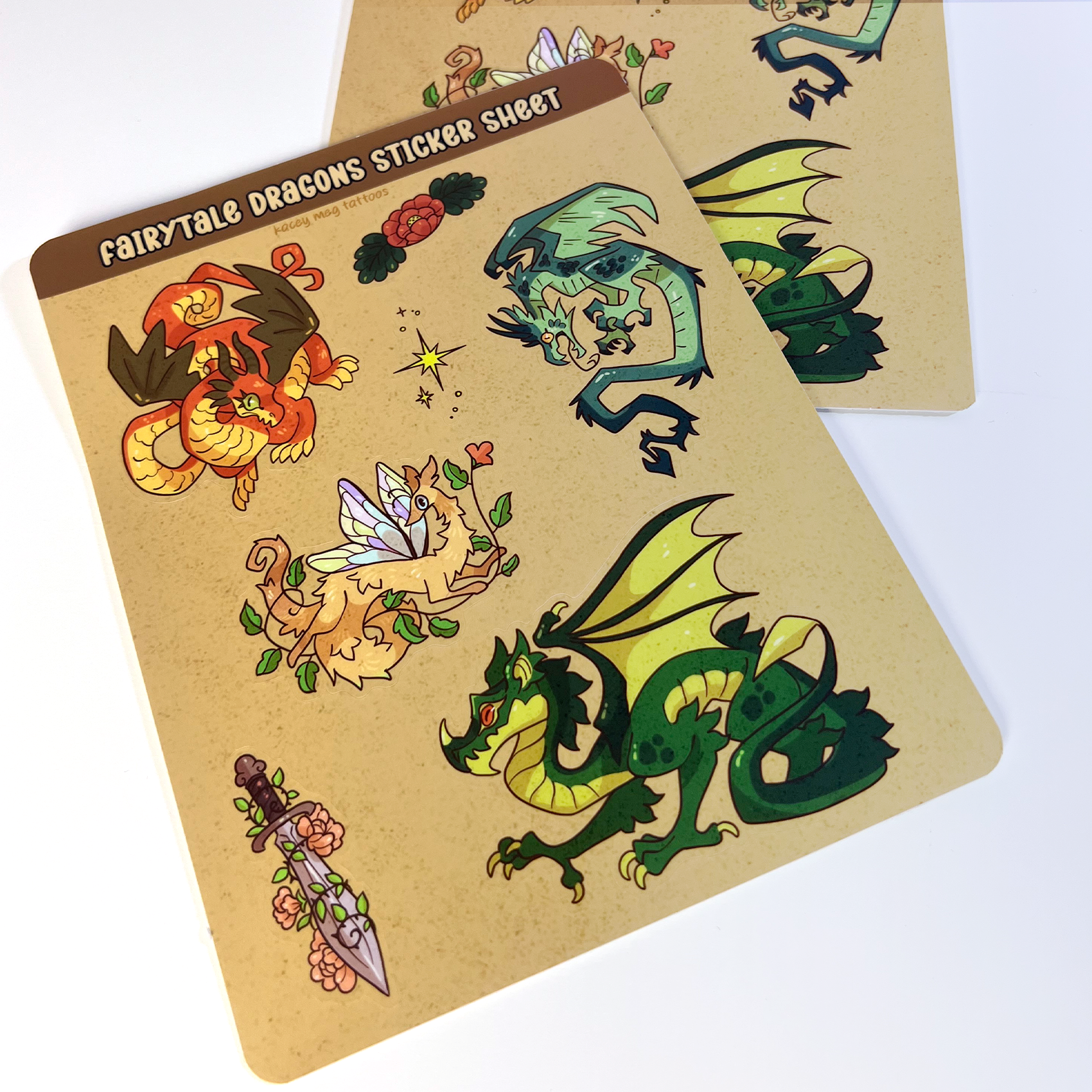 Fairytale Dragons Sticker Sheet