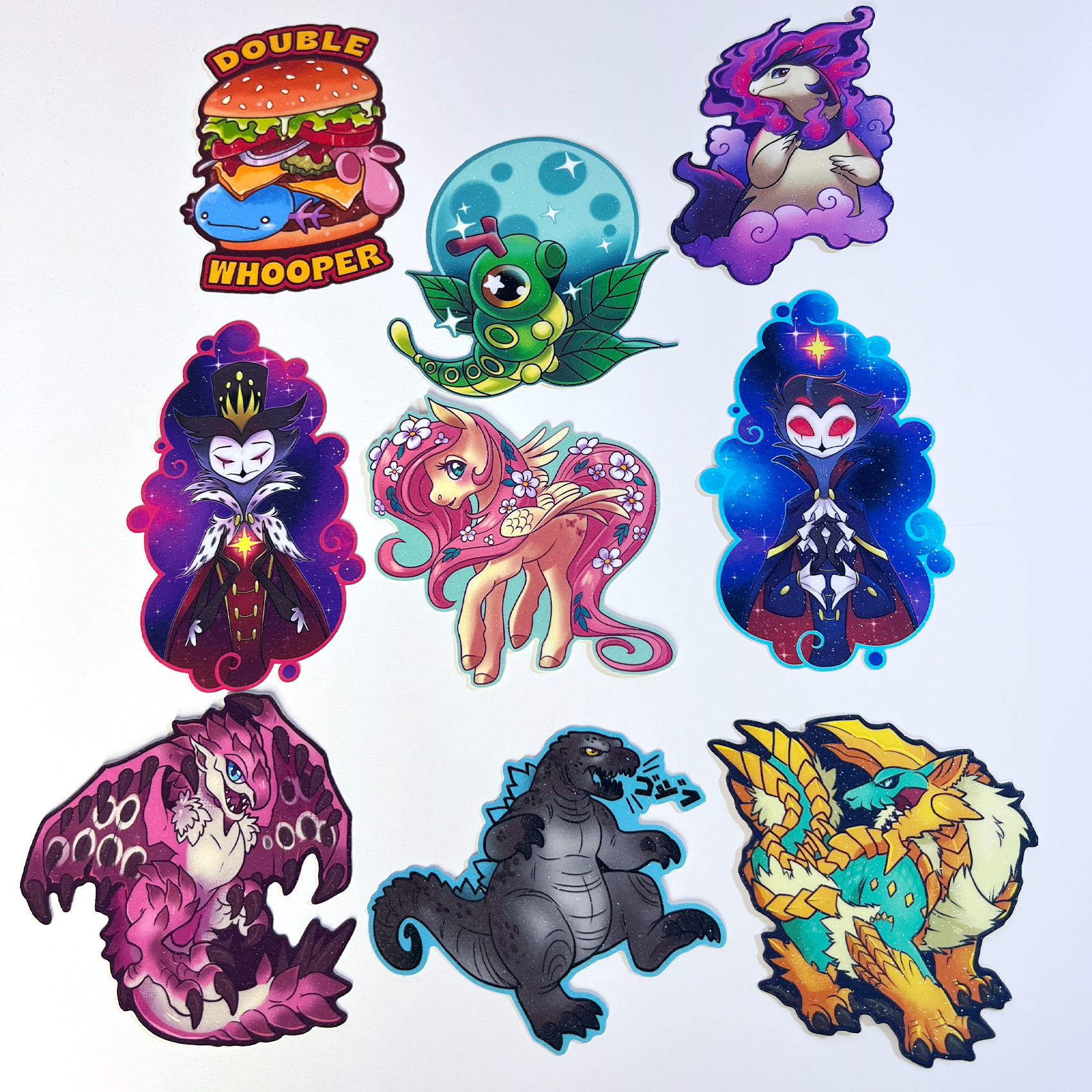 Glitter stickers