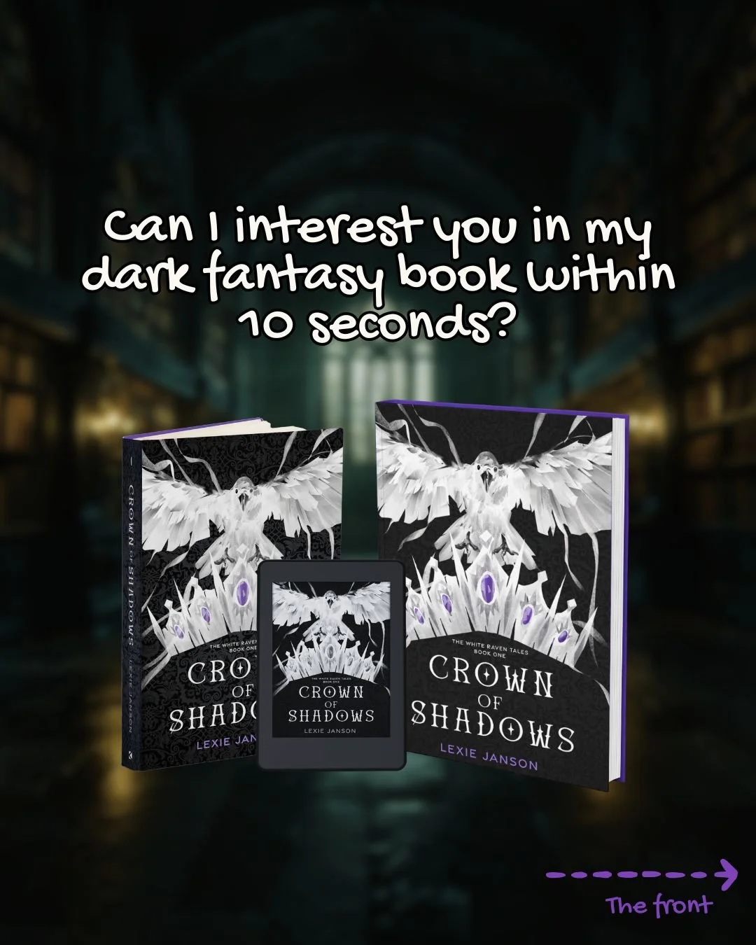 Can I interest you in my Dark Fantasy Novel within 10 seconds? It comes out this Halloween!

1. The softcover, hardcover &amp; ebook
2. The beautifully hand-made cover by @catheroldart &amp; @koehlerbooks
3. The back with endorsements
4. The tropes (