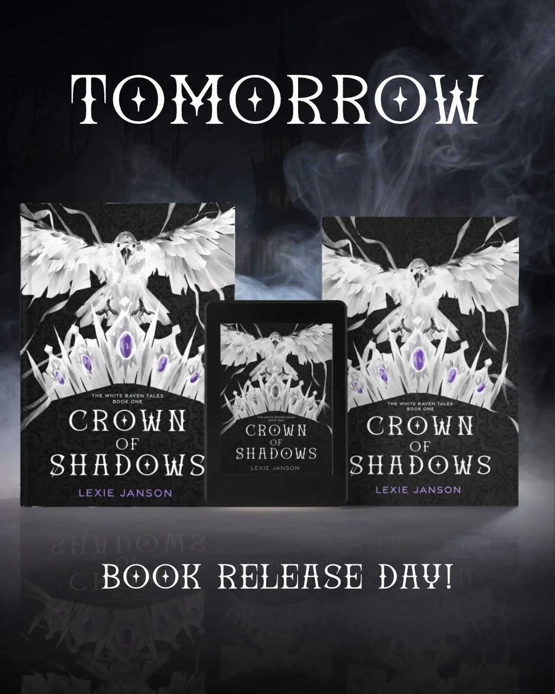 IT'S TOMORROW! And I blame Tolkien. 📚

My debut dark fantasy novel, The White Raven Tales Book 1 - Crown Of Shadows is about to get published TOMORROW (Yes, Halloween publication date for a spooky season read). 

Thank you to everyone that believed 