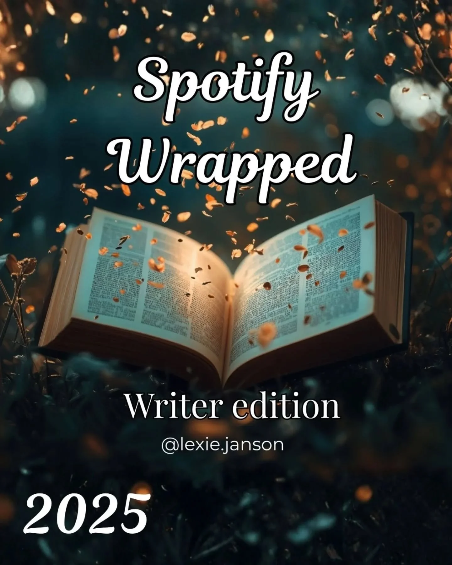 Spotify wrapped is great, I'm always excited to see everyone's stats, but the writer Edition can be gold... Here's mine (may be exaggerated).

Writing dark fantasy is not always what it seems like, sometimes being an author is complicated (or borderl
